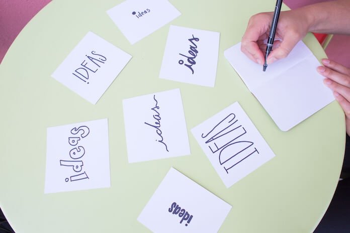 Sketching branding ideas