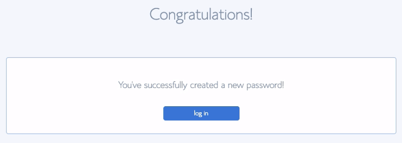 Bluehost Password Created