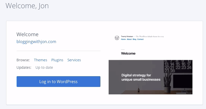 Bluehost Portal